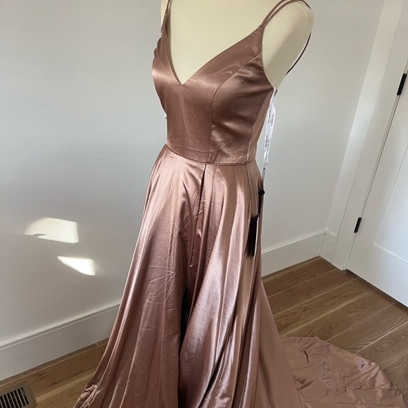 Sherri Hill mocha prom dress size 2 new - Picture 9 of 9